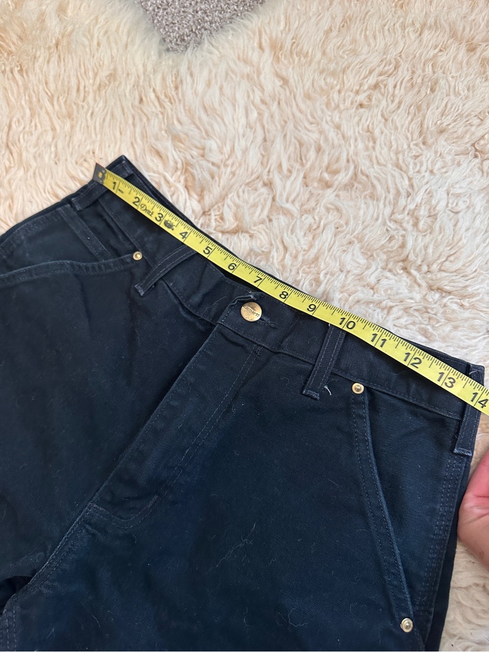 Carhartt double knee black helmets to hardhats vintage made in the USA pants - Picture 9 of 11